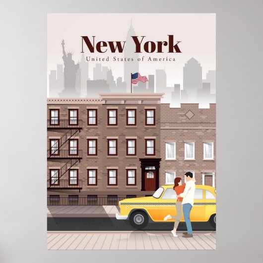 Reis van kunstreizen naar New York City Poster (Voorkant)