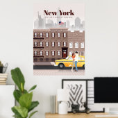 Reis van kunstreizen naar New York City Poster (Thuiskantoor)
