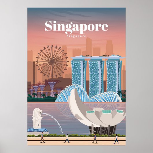Reis van kunstreizen naar Singapore Poster (Voorkant)