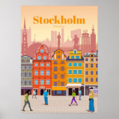 Reis van kunstreizen naar Stockholm Poster (Voorkant)