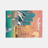 Reis van kunstreizen naar Sydney Australia Fleece Deken (Voorkant (Horizontaal))