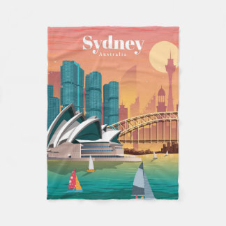 Reis van kunstreizen naar Sydney Australia Fleece Deken