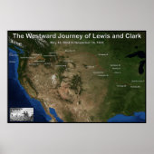 Reis van Lewis en Clark Poster (Voorkant)