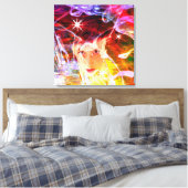 Reis van Licht Canvas Afdruk (Insitu (Slaapkamer))