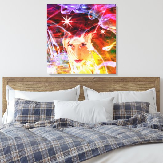 Reis van Licht Canvas Afdruk (Insitu (Slaapkamer))