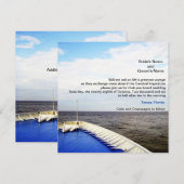 Reis van Liefde | Bruiloft op Cruiseschip/Bestemmi Kaart (Voorkant / Achterkant)