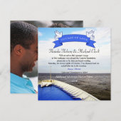 Reis van Liefde | Cruise Schip/Bestemming Trouwen Kaart (Voorkant / Achterkant)