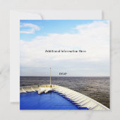 Reis van Liefde | Cruise Schip/Bestemming Trouwen Kaart (Achterkant)