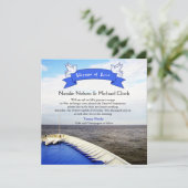 Reis van Liefde | Cruise Ship/Bestemming Huwelijk Kaart (Staand voorkant)