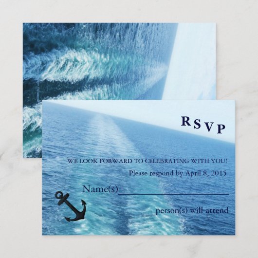 Reis van liefde|Cruise Ship/Destination RSVP (Voorkant / Achterkant)