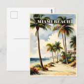  reis van Miami Beach Florida Briefkaart (Voorkant / Achterkant)