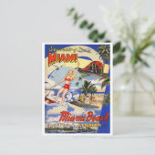  reis van Miami Beach Florida Briefkaart (Staand voorkant)