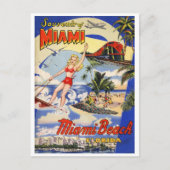  reis van Miami Beach Florida Briefkaart (Voorkant)