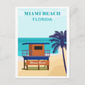  reis van Miami Beach Florida Briefkaart (Voorkant)
