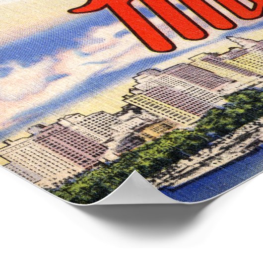  reis van Miami Beach Florida Poster (Hoek)