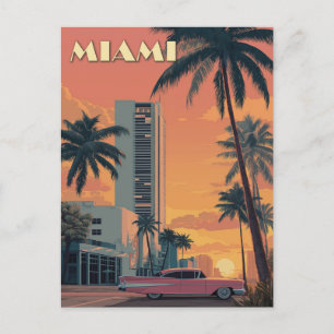  reis van Miami Florida Briefkaart
