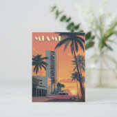  reis van Miami Florida Briefkaart (Staand voorkant)