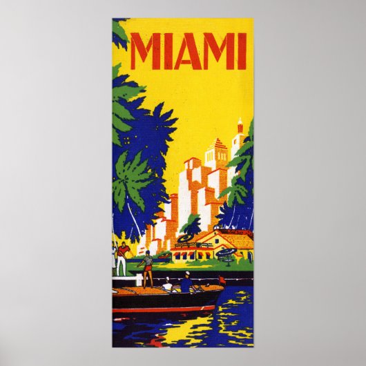  reis van Miami Florida Poster (Voorkant)