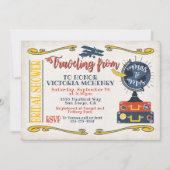 Reis van Miss naar Mrs. Bridal Douche uitnodiging (Voorkant)