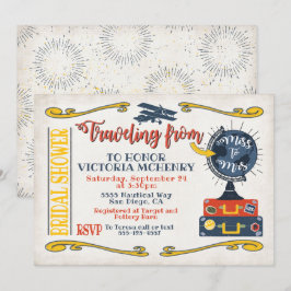 Reis van Miss naar Mrs. Bridal Douche uitnodiging