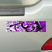 Reis van muziek, Rocks Paars_ Bumpersticker (Op auto)