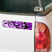 Reis van muziek, Rocks Paars_ Bumpersticker (Op Truck)