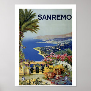  reis van Sanremo Italiaans Poster