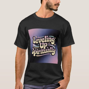 Reis van spirituele groei Kosmisch ontwerp inspira T-shirt