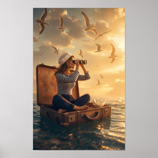 Reis van Wonder op de Gouden Zee Poster (Voorkant)