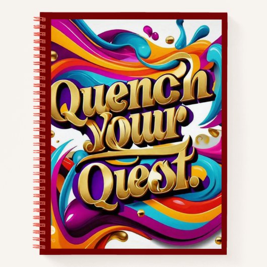 "Reis van zelfontdekking" "Bereik nieuwe hoogten" Notitieboek (Voorkant)