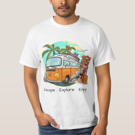 Reis ver, adem dieper t-shirt (Voorkant)