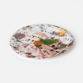 Reis ver genoeg, je ontmoet jezelf papieren bordje (Gekanteld)