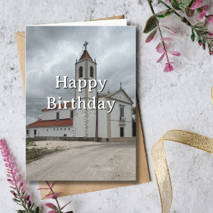 Reis Verjaardag Kerk Portugal Pret Foto Kaart