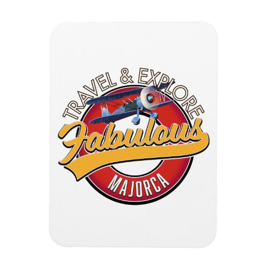 reis verken fabuleuze Majorca logo Magneet (Verticaal)