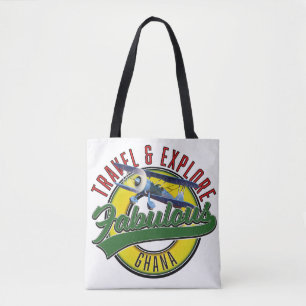 Reis verken het prachtige Ghana logo Tote Bag