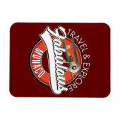 reis verken het prachtige Monaco logo Magneet (Horizontaal)