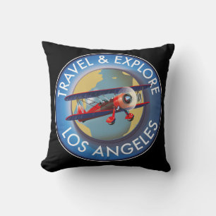 Reis verken Los Angeles logo Kussen
