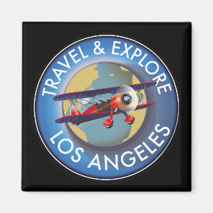 Reis verken Los Angeles logo Magneet