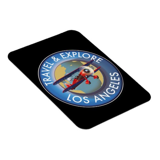 Reis verken Los Angeles logo Magneet (Rechterzijde)