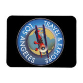 Reis verken Los Angeles logo Magneet (Horizontaal)