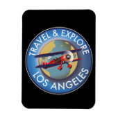 Reis verken Los Angeles logo Magneet (Verticaal)