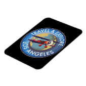 Reis verken Los Angeles logo Magneet (Linkerzijde)