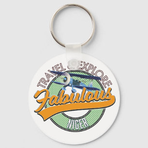 reis verkenning fantastisch Niger logo Sleutelhanger