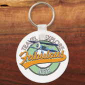 reis verkenning fantastisch Niger logo Sleutelhanger (Voorkant)