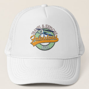 reis verkenning fantastisch Niger logo Trucker Pet