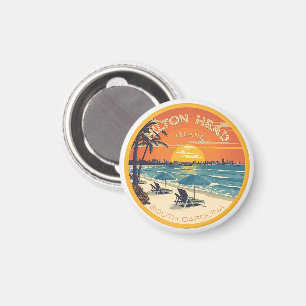 Reis vintage Hilton Head Island vuurtoren cadeaus Magneet