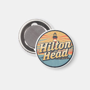 Reis vintage Hilton Head Island vuurtoren cadeaus Magneet