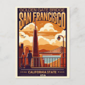 Reis Vintage San Francisco, CA paar geschenken Briefkaart (Voorkant)