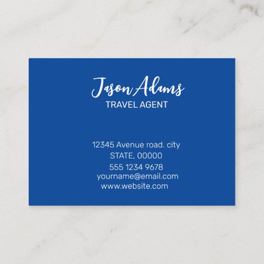 Reis Visitekaartje (Achterkant)