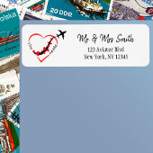 Reis Vliegtuigharten met I Love My Pilot Text Etiket